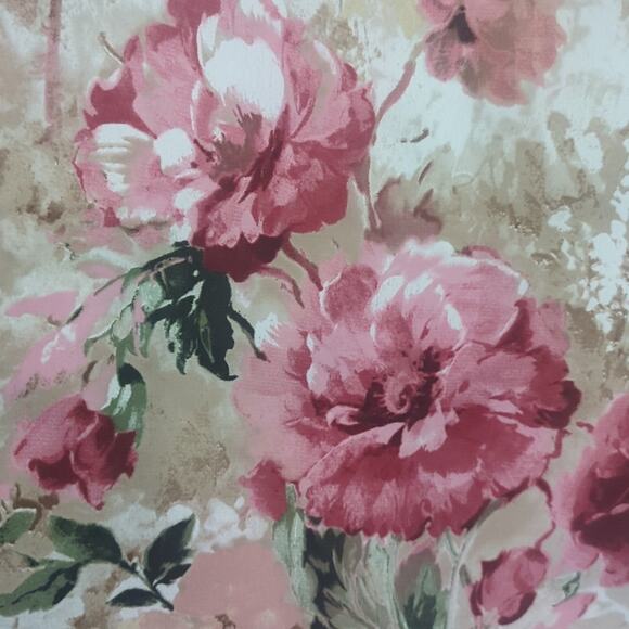 Vintage 90's Floral Romantic Semi-sheer Maxi Slip Dress Women's Size 14 - Picture 4 of 8